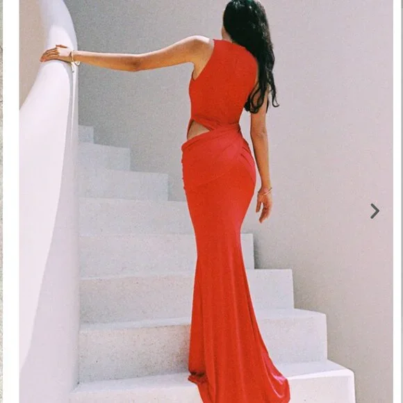 IMAYA MAGDA RED DRESS (S) - Picture 8 of 13